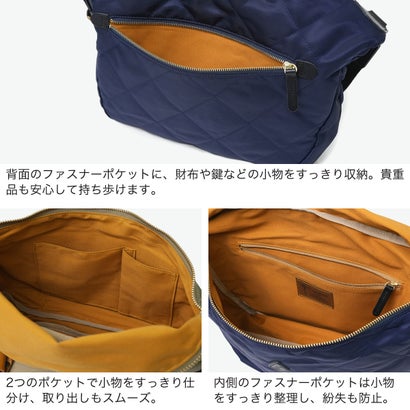 クレドラン CLEDRAN ボディバッグ レディース メンズ ブランド バッグ ショルダー 大容量 大きめ ワンショルダーバッグ 斜めがけバッグ 斜めがけ 大人 B5 キルティング ROTA BODY BAG L CL-2147 （ベージュカーキ×キャメル）｜詳細画像
