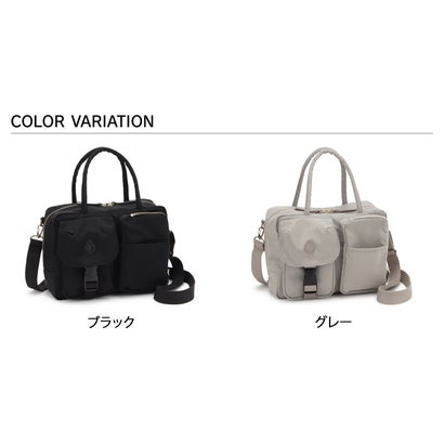 クレドラン CLEDRAN CLEDRAN クレドラン バッグ ショルダーバッグ レディース 斜めがけ 大人 大きめ ブランド 大容量 CROIR MULTI POCKET 2WAY CL4064 （グレー）｜詳細画像