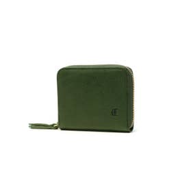 財布 二つ折り 二つ折 二つ折り財布 TOUR WALLET トゥール 本革 ラウンドファスナー ミニ コンパクト CLー3269 （グリーン）