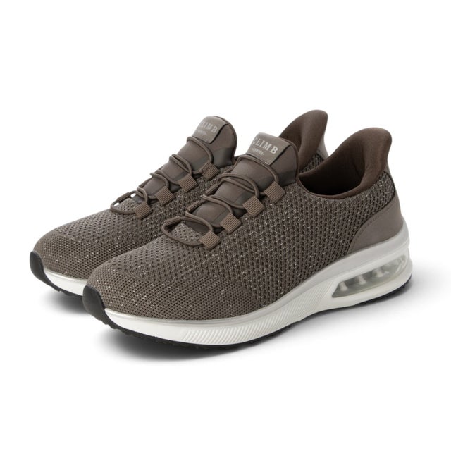 4E WIDE 幅広 撥水加工スニーカー （KHAKI/SILVER）