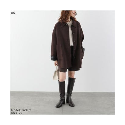 CLOCHE シャツジャケット 652-84510 2WAY リバーシブル （88/ブラック）｜詳細画像