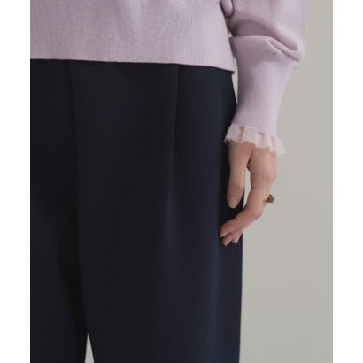 クロエンス cloenc SMOOTHKEEP ストレッチタックワイドイージーパンツ【360°ストレッチ／セットアップ対応】 （アイボリー(004)）｜詳細画像