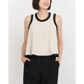 クラネ CLANE PILE FLARE TANK TOPS （IVORY） - ファッション通販
