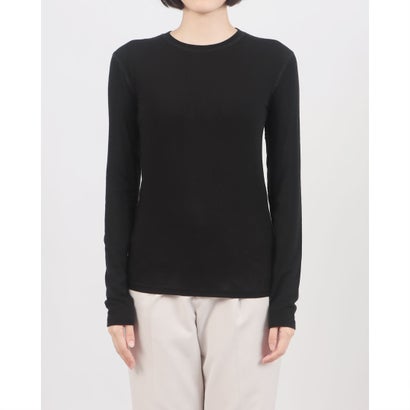 COMFORTABLE CREW NECK TOPS （BLACK）｜詳細画像