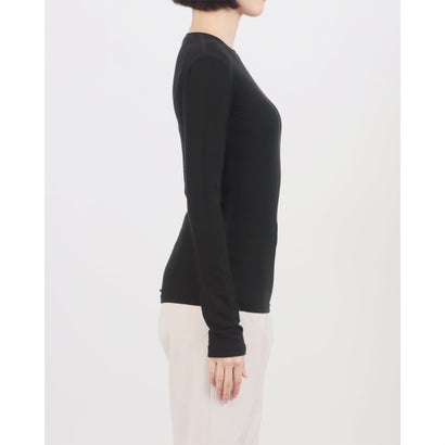 COMFORTABLE CREW NECK TOPS （BLACK）｜詳細画像
