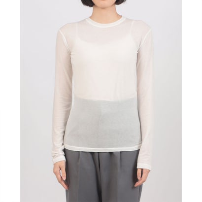 COMFORTABLE CREW NECK TOPS （WHITE）｜詳細画像