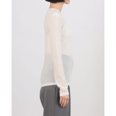 COMFORTABLE CREW NECK TOPS （WHITE）｜詳細画像