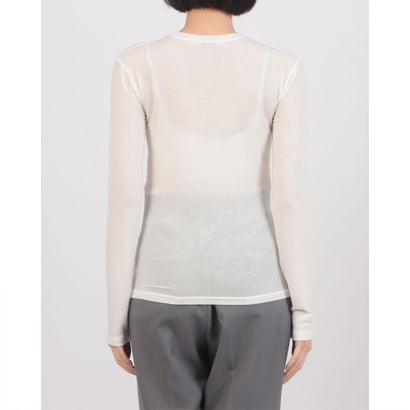COMFORTABLE CREW NECK TOPS （WHITE）｜詳細画像