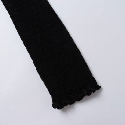 クラネ CLANE SHIRRING BUTTON TOPS （BLACK）｜詳細画像
