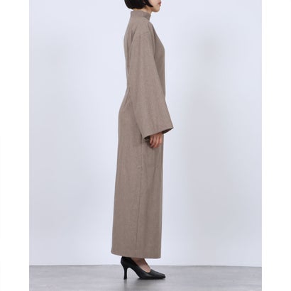 クラネ CLANE KIMONO SLEEVE STRAIGHT WOOL ONEPIECE （BEIGE）｜詳細画像