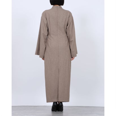 クラネ CLANE KIMONO SLEEVE STRAIGHT WOOL ONEPIECE （BEIGE）｜詳細画像