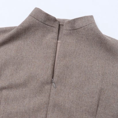 KIMONO SLEEVE STRAIGHT WOOL ONEPIECE （GRAY）｜詳細画像