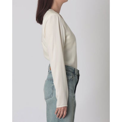 クラネ CLANE V NECK POWER SHOULDER BODYSUIT （IVORY）｜詳細画像