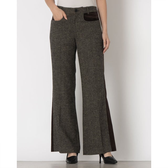 CORDUROY PANEL MELANGE PANTS （MIX）