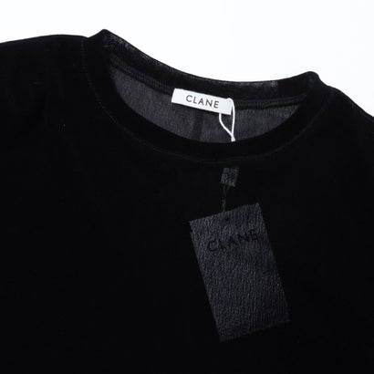 クラネ CLANE FLOCKY FORM TIGHT TOPS （BLACK）｜詳細画像