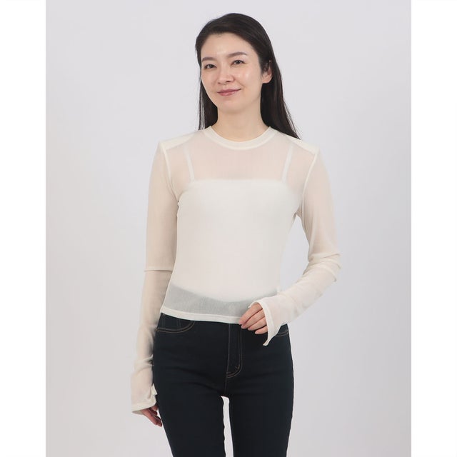 FLOCKY FORM TIGHT TOPS （WHITE）