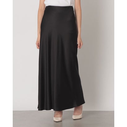 SATIN STRAIGHT MAXI SKIRT （IVORY）｜詳細画像