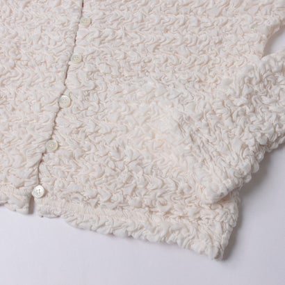 クラネ CLANE SOFT SHIRRING CARDIGAN （BEIGE）｜詳細画像