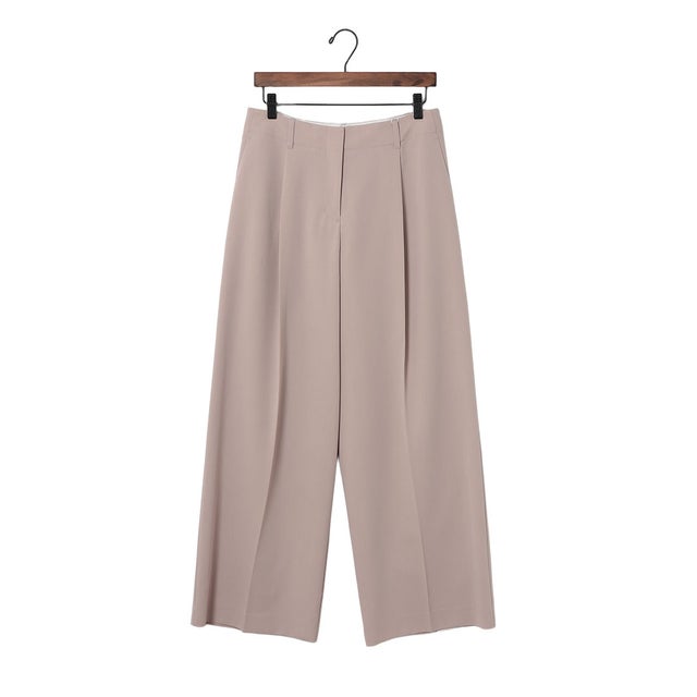 MARBELT TUCKED LOOSE SLACKS （PURPLE）
