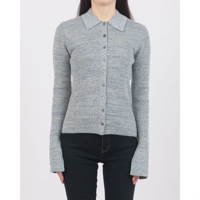 COMPACT RIB KNIT SHIRTS （BLUE）｜詳細画像
