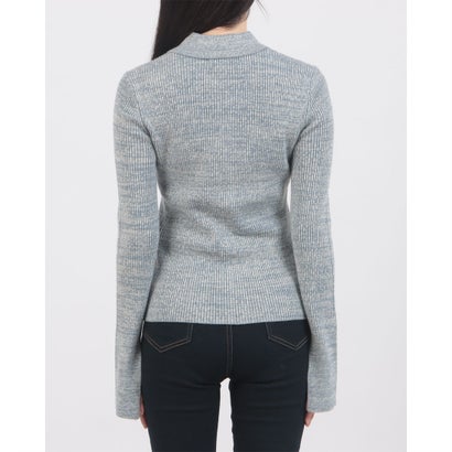 COMPACT RIB KNIT SHIRTS （BLUE）｜詳細画像