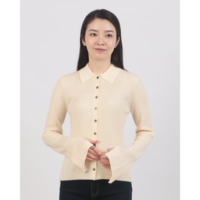 COMPACT RIB KNIT SHIRTS （IVORY）｜詳細画像