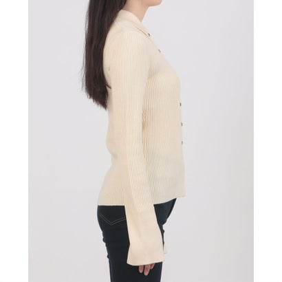 COMPACT RIB KNIT SHIRTS （IVORY）｜詳細画像