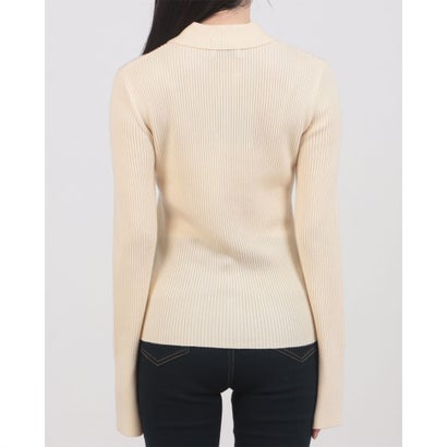 COMPACT RIB KNIT SHIRTS （IVORY）｜詳細画像