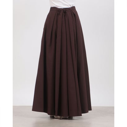 2WAY ADJUST FLARE SKIRT （BROWN）｜詳細画像