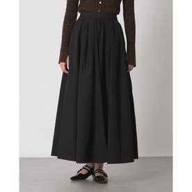 2WAY ADJUST FLARE SKIRT （BLACK）