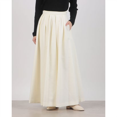 クラネ CLANE 2WAY ADJUST FLARE SKIRT （WHITE）｜詳細画像