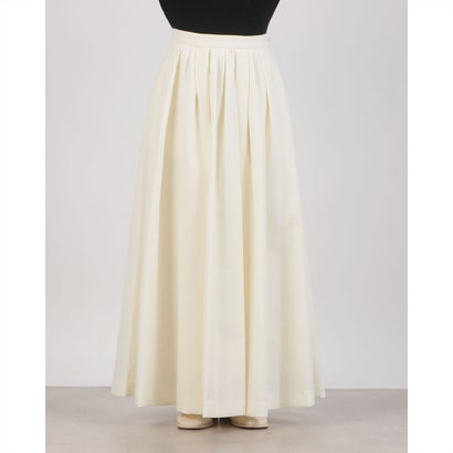 クラネ CLANE 2WAY ADJUST FLARE SKIRT （WHITE）｜詳細画像