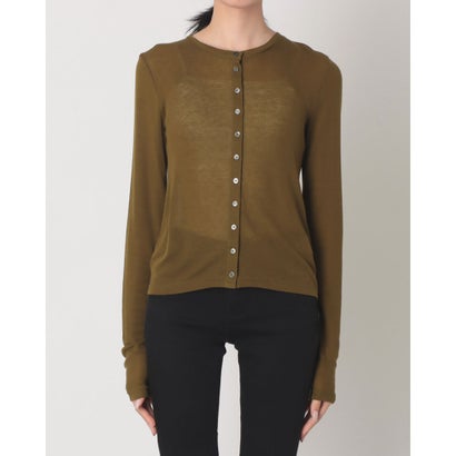 SOFT SHEER LAYERED TOPS （KHAKI）｜詳細画像
