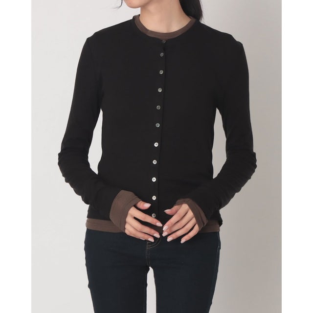 SOFT SHEER LAYERED TOPS （BLACK）