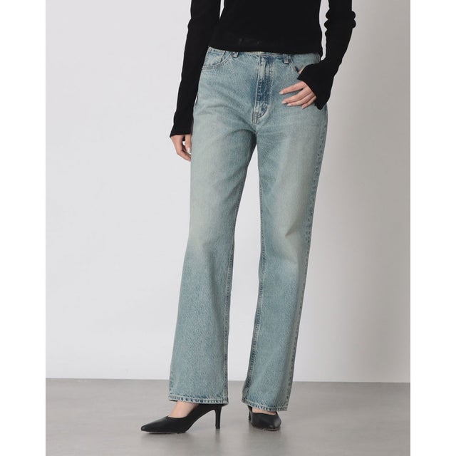 STRIGHT DENIM PANTS （ICE BLUE）