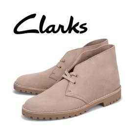 Clarks ベージュ スエード カジュアルシューズ クラークス Clarks デザート ロック ブーツ メンズ スエード DESERT