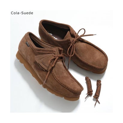Clarks モカシン 26179251 WallabeeGTX GORE-TEX ワラビー （Maple-Suede/ベージュ）｜詳細画像