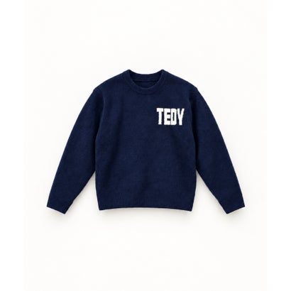 キャナルジーン CANAL JEAN GENTLO TEDY TEDY GENTLOクルーネックニット （ネイビー）｜詳細画像