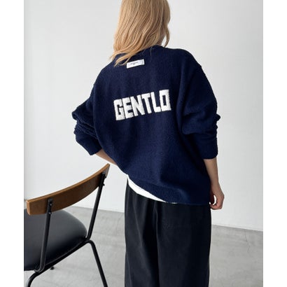 キャナルジーン CANAL JEAN GENTLO TEDY TEDY GENTLOクルーネックニット （ネイビー）｜詳細画像