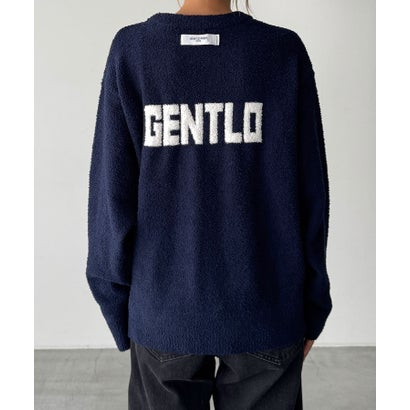 キャナルジーン CANAL JEAN GENTLO TEDY TEDY GENTLOクルーネックニット （ネイビー）｜詳細画像