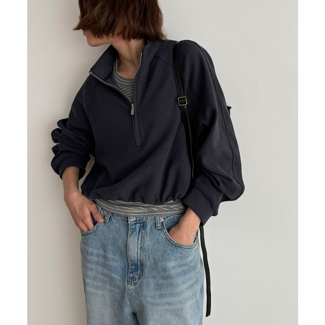 キャナルジーン CANAL JEAN El mar リブタンク×パイルジッププル 