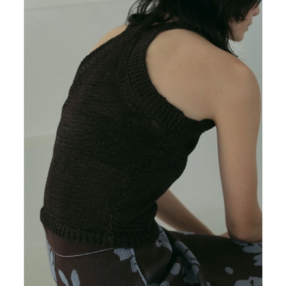 キャナルジーン CANAL JEAN anuke Strawyarn Knit Tanktop ストロー 