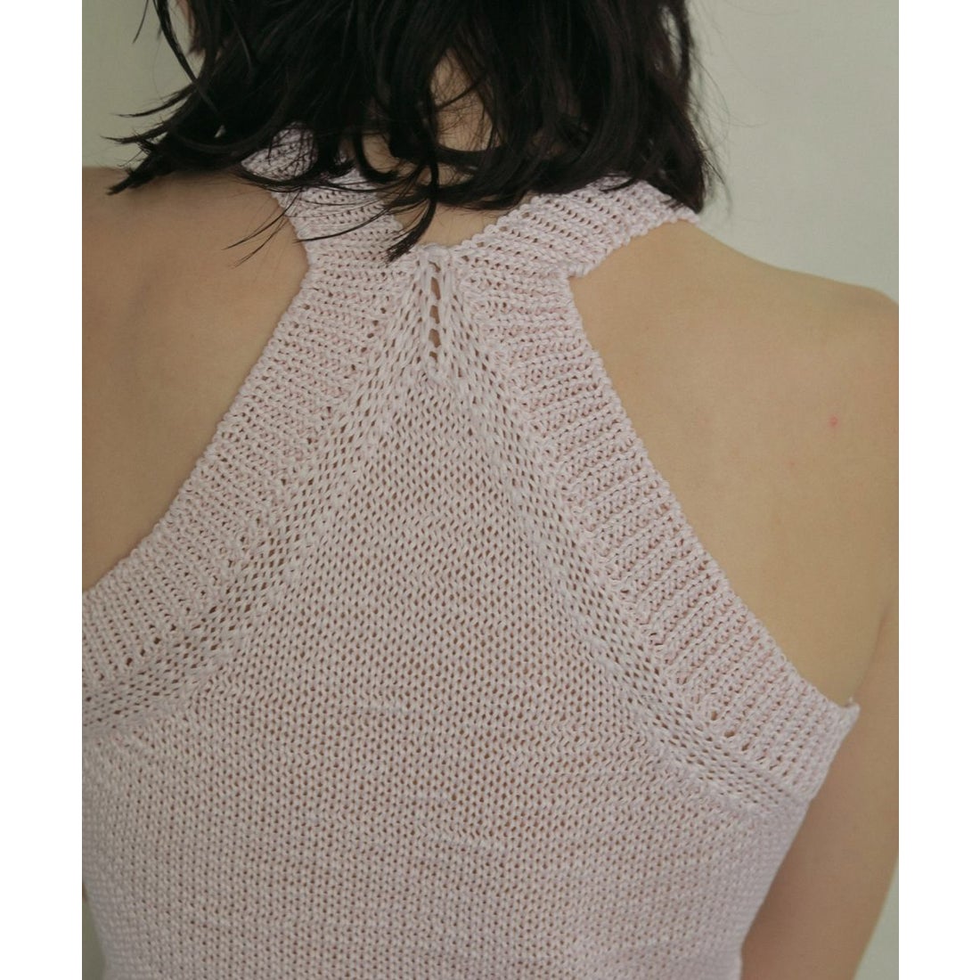 キャナルジーン CANAL JEAN anuke Strawyarn Knit Tanktop ストロー 