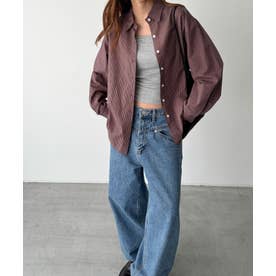 キャナルジーン CANAL JEAN El mar チェックレギュラーシャツ （レッド