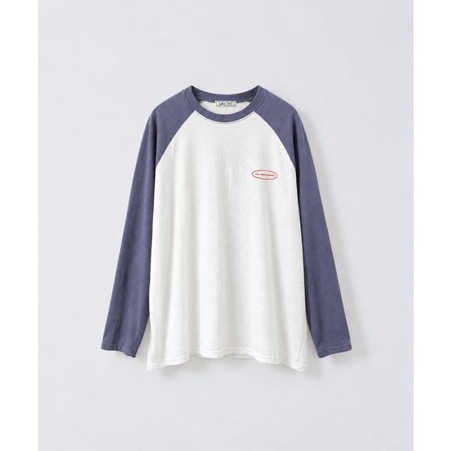 Lakey Park 胸ロゴ配色ラグランロンT （パープル）