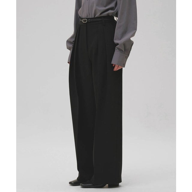 TODAYFUL Bonding Wide Trousers ボンディングワイドトラウザーズ/12620702 （ブラック）