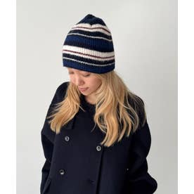 El mar マルチボーダーニットCAP （ネイビー）