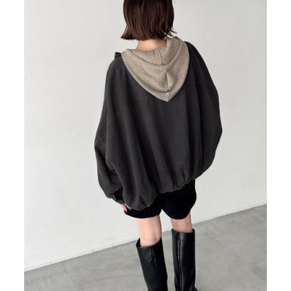 キャナルジーン CANAL JEAN El mar コットンスタンドカラーウォッシュジャケット （ブラウン）｜詳細画像