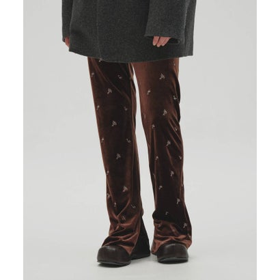 キャナルジーン CANAL JEAN TODAYFUL Petit Flower Velour Leggings プチフラワーベロアレギンス/12620721 （チョコ）｜詳細画像