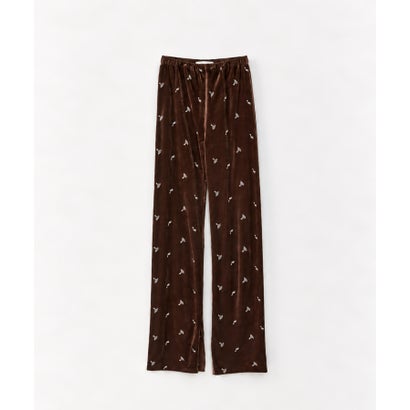 キャナルジーン CANAL JEAN TODAYFUL Petit Flower Velour Leggings プチフラワーベロアレギンス/12620721 （チョコ）｜詳細画像